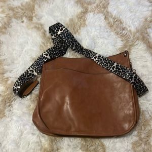 Tan crossbody bag